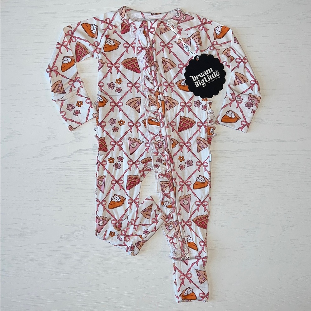 Dream Big Little Co Slice of Fall Ruffle Romper 0-3 3-6 6-12 18-24 months